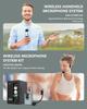 Rechargeable Wireless Microphone System PA Speaker Recording Microphone Headset/Stand/Lavalier Mic Bodypack Transmitter Receiver