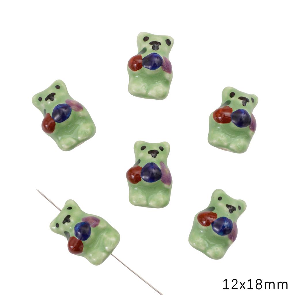 Керамические расписанные вручную бусины для милых животных-подвесок для браслетов, ожерелий и ювелирных изделий своими руками