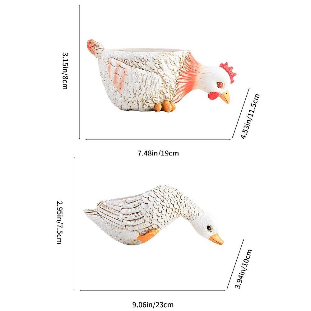 Ручная работа Животные Суккуленты Горшки Смола Поделки Контейнер для растений Посадочный Декор