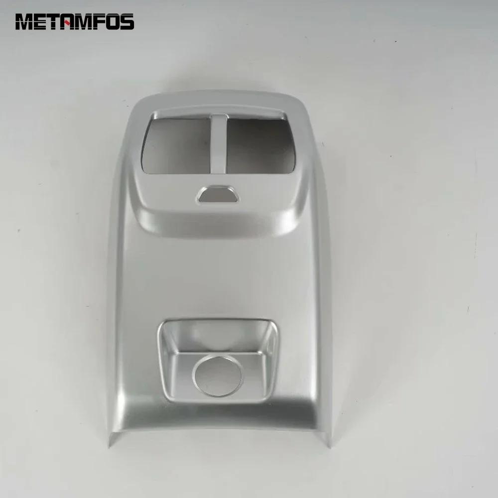For Ford Focus - 2024 Carbon Fiber Rear Seat Air Condition Vent Outlet Cover Trim Frame Accessories Car Styling