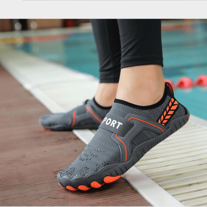 Upstream Aqua Shoes для мужчин и женщин Обувь для плавания босиком в воде Быстросохнущие пляжные сандалии Фитнес-обувь для йоги Река Море Дайвинг Серфинг Забродные кроссовки 