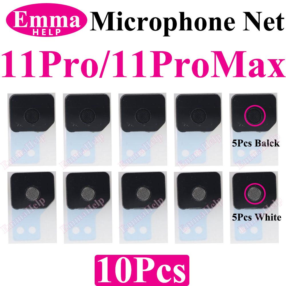 10 шт. Защитная сетка для микрофона на задней панели для iPhone 11 12 13 14 15 16 Pro Max, противопылевая сетка, установка на поврежденную заднюю крышку камеры, микрофон