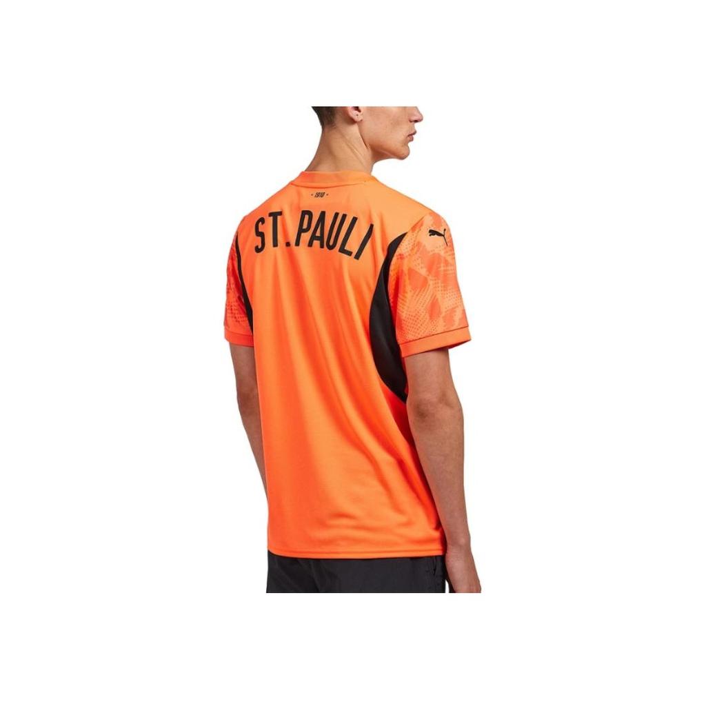 Puma ФК Ст. Паули Drycell Fw24 Вратарский джерси Влагоотводящий Стильный Универсальный Футболка с коротким рукавом Мужской джерси Оранжевый 778755-36