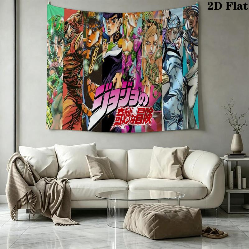 Эстетичное настенное панно JoJo, настенный гобелен, тканевое покрывало с принтом, декоративные гобелены для спальни, гостиной, домашнего декора