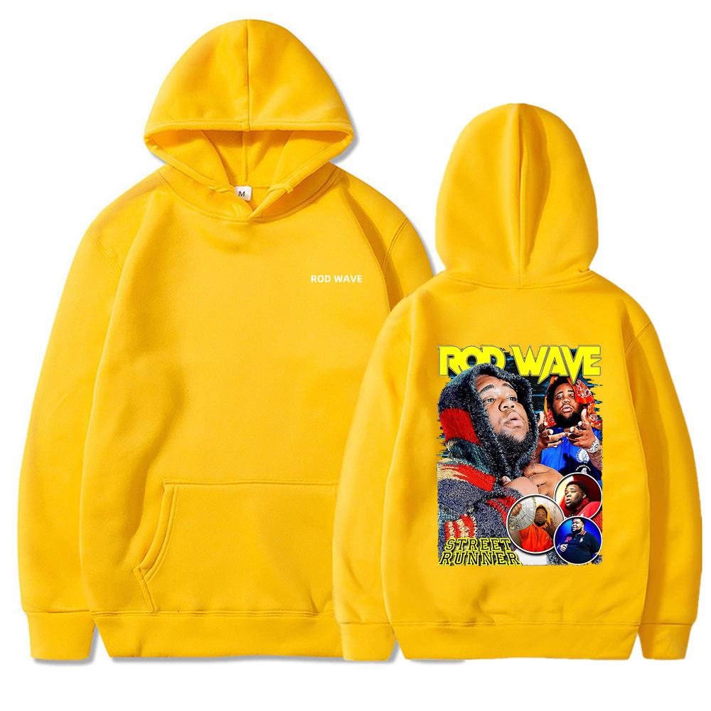 Rod Wave Ностальгия Музыкальный тур Толстовки с капюшоном Модный дизайн Мужская женская толстовка Флис Оверсайз Пары Повседневная уличная одежда Толстовки с капюшоном
