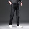 Осенние и зимние мужские легкие деловые прямые джинсы, универсальные брюки, теплые вельветовые свободные брюки для мужчин среднего возраста, отцовские