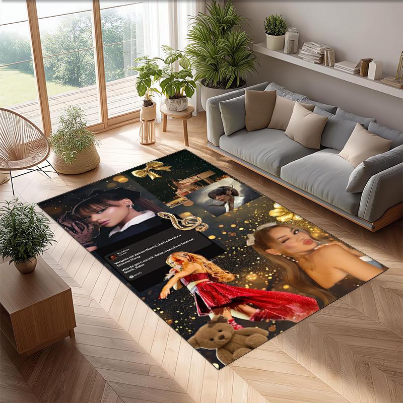 Soft Crystal Velvet Floor Rug,Ayliva Anti Slip Decorative Carpet, Plush Area Mat For Indoor Home Decoration