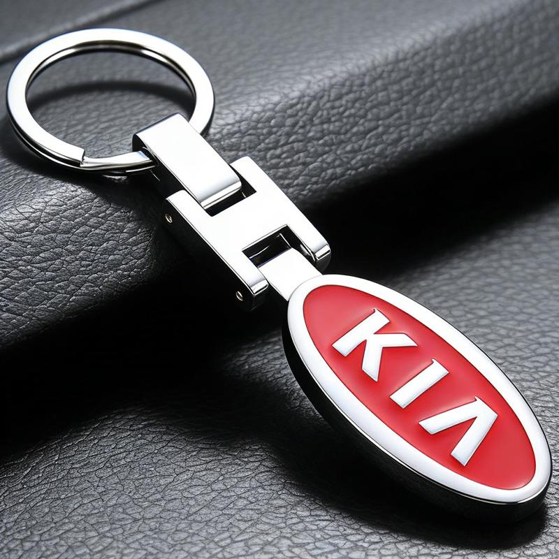 NAQF7 Металлический брелок для ключей автомобиля с логотипом KIA - Стильный автомобильный брелок для KIA K3 Sportage Carnival K5 Seltos Pegas KX1 EV5 Sonet EV6 K4 EV3 Ceed