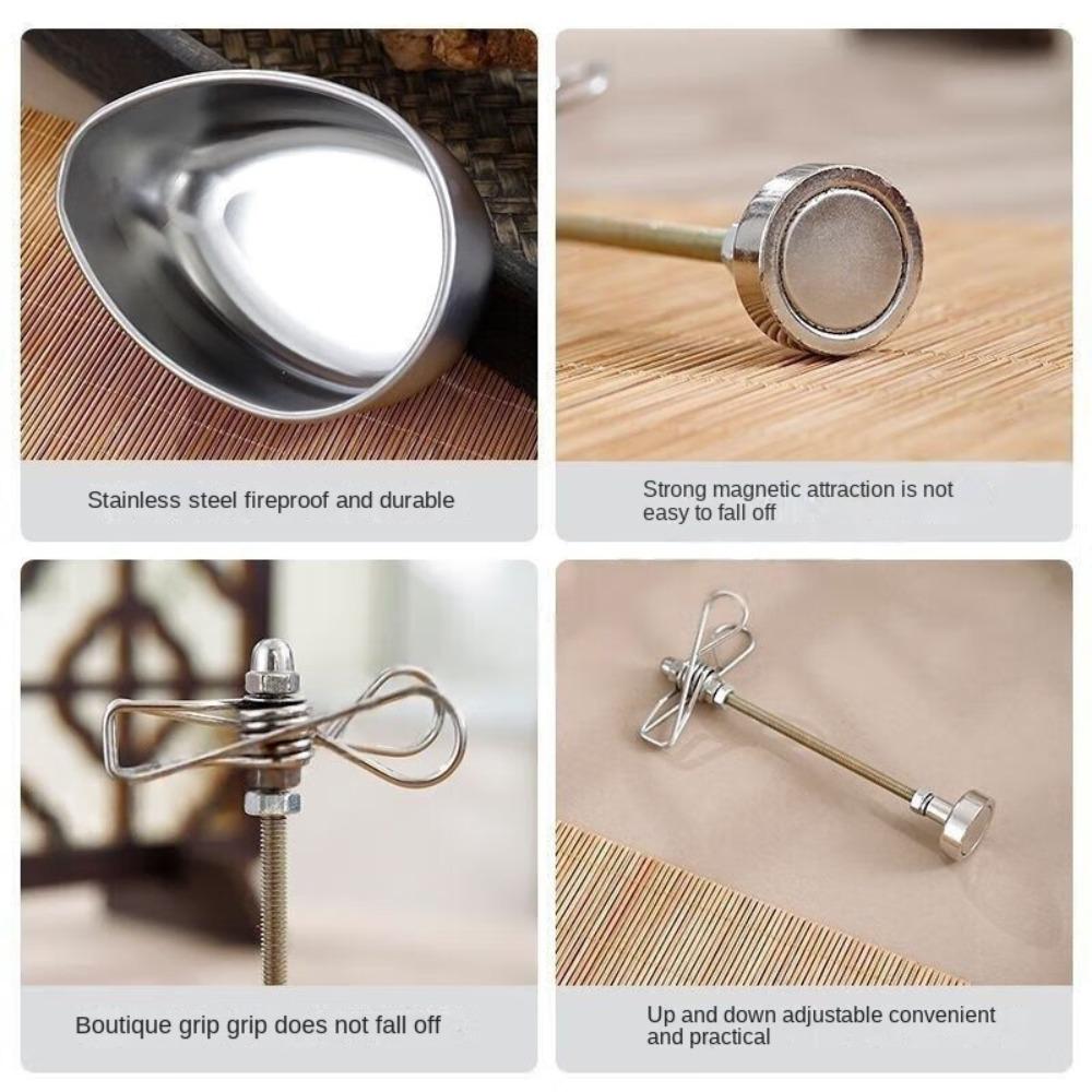 Новый магнитный держатель для спирали от комаров Нержавеющая сталь Многофункциональный зажим для благовоний Деревянный подставка для благовоний Домашние благовония Репеллент от комаров