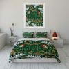 Christmas Birds and Leaves Print Bedding Duvet Cover Set Duvet Cover Pillowcases  (1*Duvet Cover 2*Pillowcases, without duvet insert)