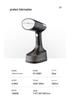 Portable Handheld Garment Steamer: Compact Folding Iron with Large Capacity