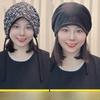 Двусторонняя тканевая шляпа с цветочным принтом и завязкой для осенне-зимнего комфорта