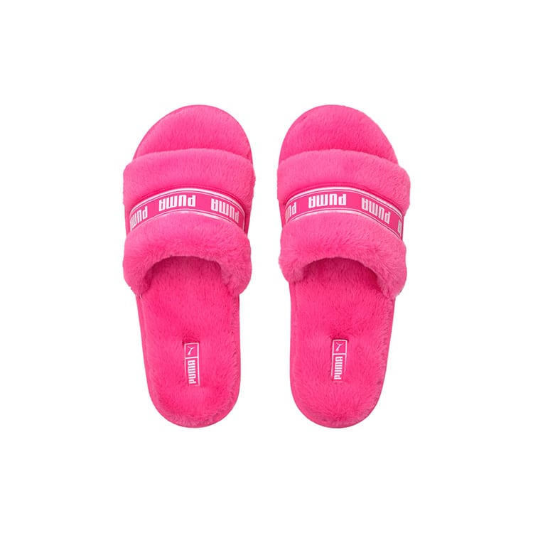 Puma Пушистые шлепанцы 'Fluo Pink' Женские 384937-03