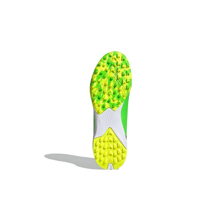 adidas X Speedportal 3 TF J Устойчивые к скольжению и истиранию Низкие Детские Футбольные Бутсы Неоновый Зеленый Детские GW8489