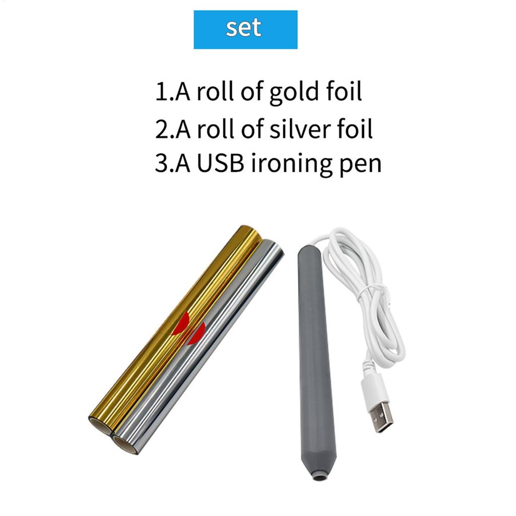 Hot Foil Stamping Pen with 4 Metal Tips Gold Foil Transfer ToolDIY Craft Tool for Scrapbooking Leather Card Making, Teens Adult
