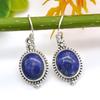 Lapis Lazuli Gemstone Handmade Earring 925 Sterling Silver Women Jewelry Dangle Earring