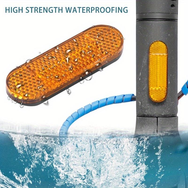 10 шт., защитный чехол на колесо электрического скутера, передняя и задняя защитная светоотражающая трубка, аксессуары для ночного отражателя