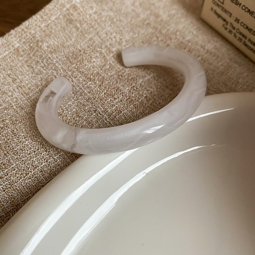 Circular Geometric Opening Bracelet Europe American Style Retro Hand Ring Resin Bangle  Gift