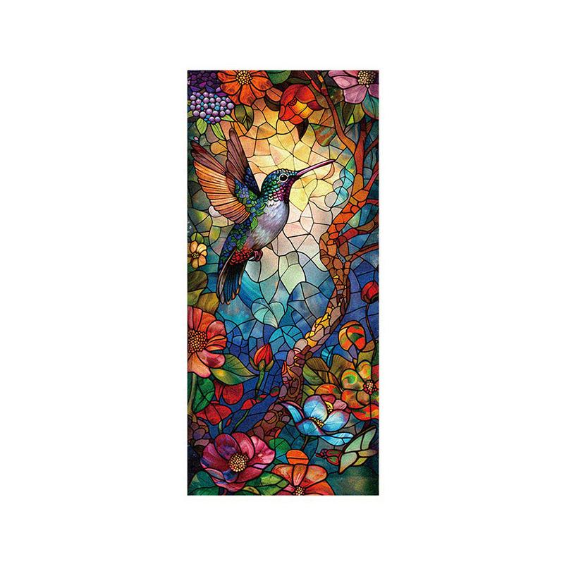 Sunflower Electrostatic Glass Sticker Colorful Flowers and Birds Film