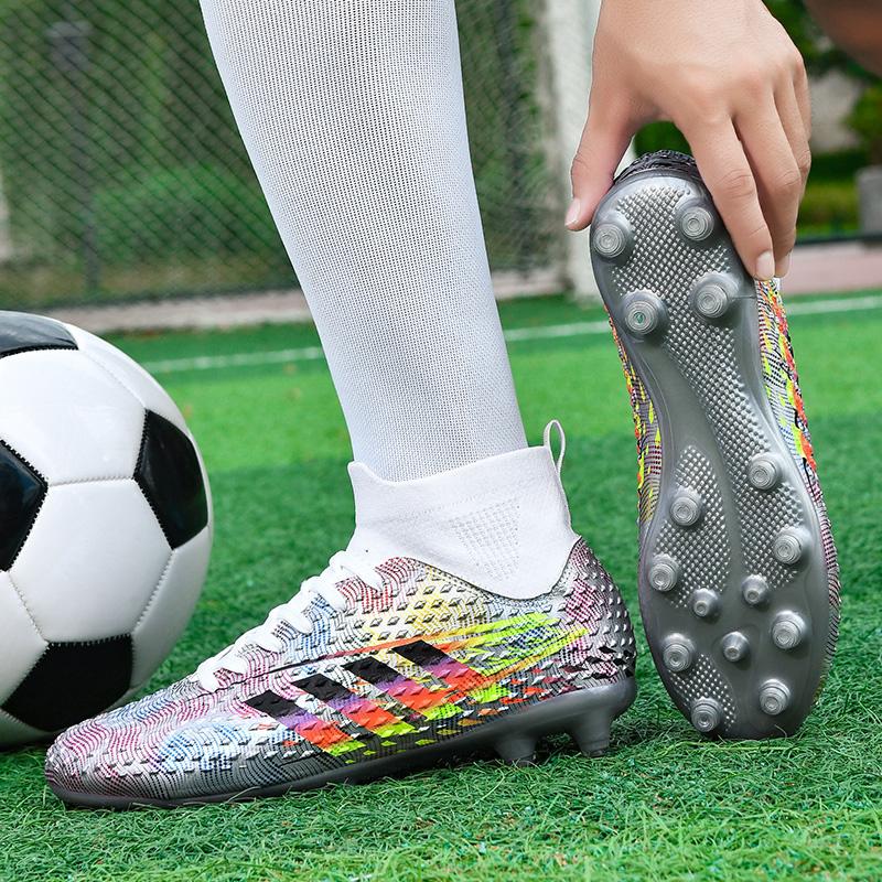 Модные мужские футбольные бутсы FG нескользящие футбольные бутсы для игры на траве модная дизайнерская обувь удобные кроссовки высокого качества футбольные бутсы 47