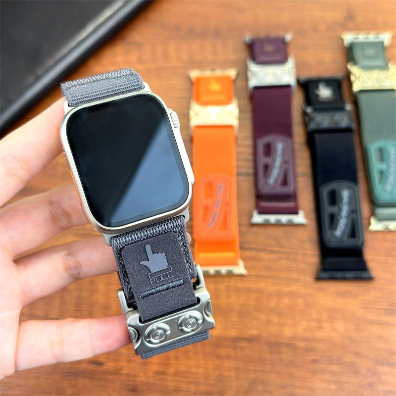 Быстросохнущий нейлоновый магнитный ремешок для Apple Iwatch Серии 11 10 9 8 7 6 5 4 3 2 SE Ultra 38 40 41 42 44 45 46 49 мм Спортивные ремешки