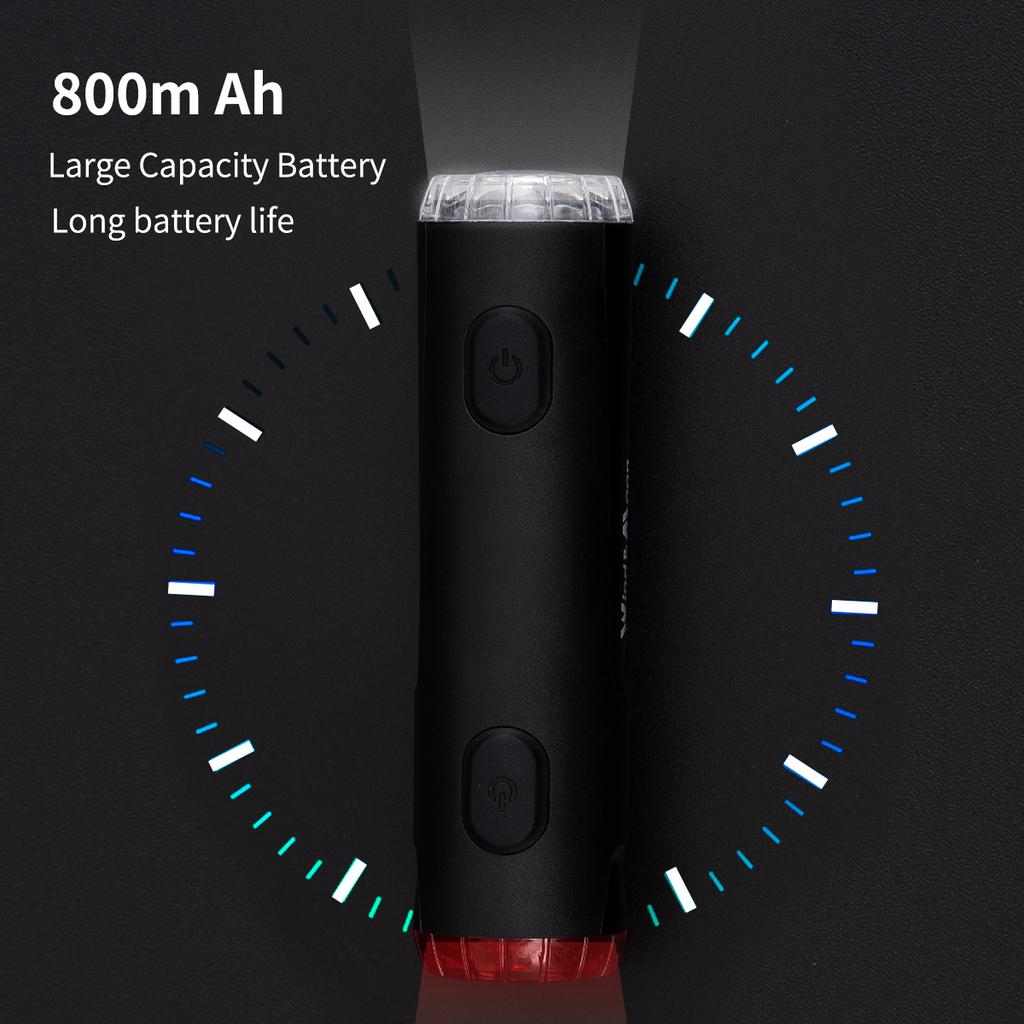 Фонарь для велосипедного шлема 2 в 1, фара для велосипедного шлема, задний фонарь, переднее и заднее освещение для велосипеда, перезаряжаемый, предупреждение на 360 °, IP66, водонепроницаемый, поворотный через USB