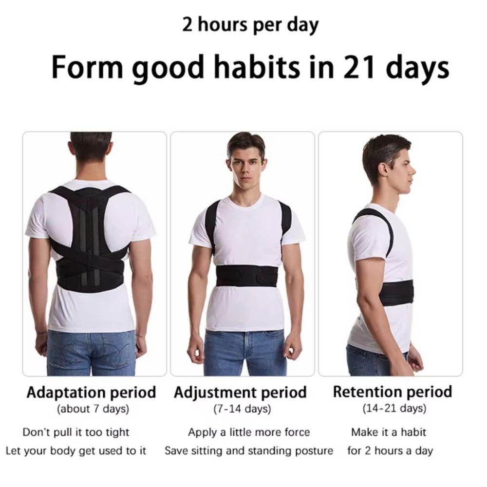 5 Size Back Posture Brace Adjustable Straps Back Trainer Posture Corrector Office Use