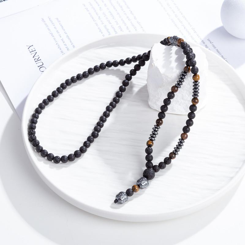 Volcano Stone Pendant Jewelry With Handmade Craft For Casual And Fashion Use