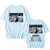 Футболка SUPERHEAVEN Tour 2026 Унисекс Уличная одежда Хлопок Летняя мода Хип-хоп Футболки с коротким рукавом Мужские/Женские Футболка