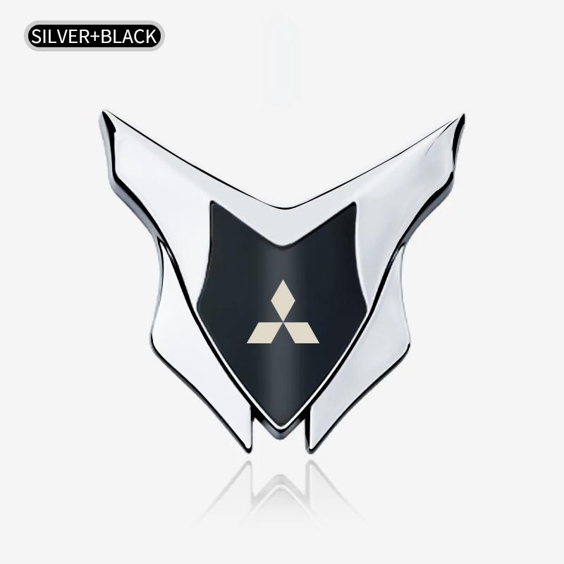 Car Badge Shield Sticker for Mitsubishi Compatible with All Models Pajero Outlander Lancer Eclipse Cross Logo Style Decal Access