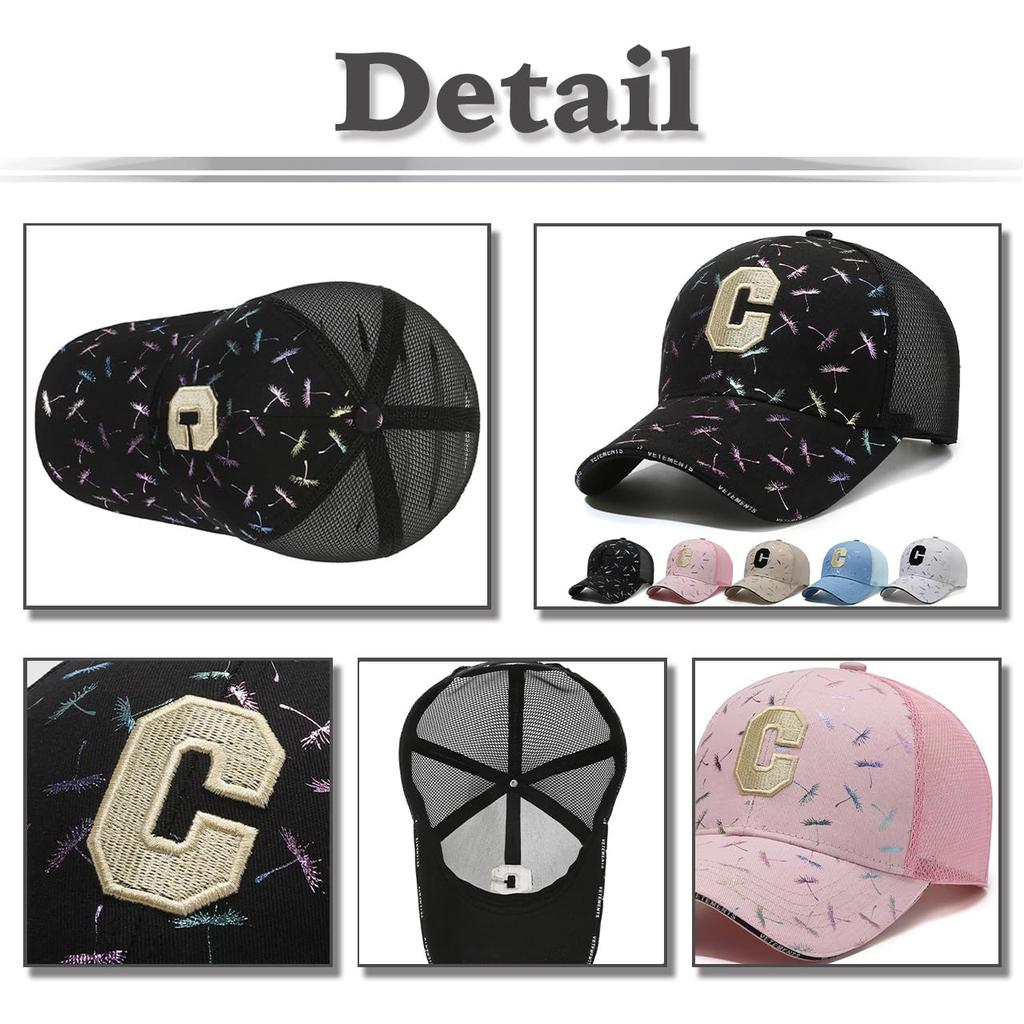 Вышитая шляпа Sun CZA229 [Белый Клык], Кепка, Сетка, Дышащая, Повседневная, Защита, Спорт, Мужская, Женская, (черный)