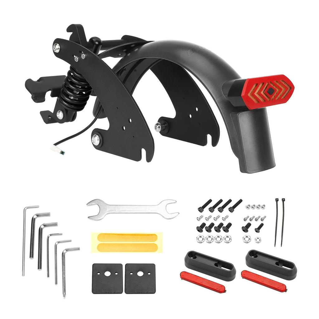 Задний амортизатор для электрических скутеров с брызговиком и задним фонарем, совместимый с Xiaomi M365/1S