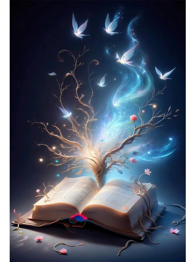 DiY 5D Алмазная картина Волшебная книга Набор для вышивки крестом Мечта Пейзаж Животное Алмазная вышивка Фея Украшение для дома Подарок