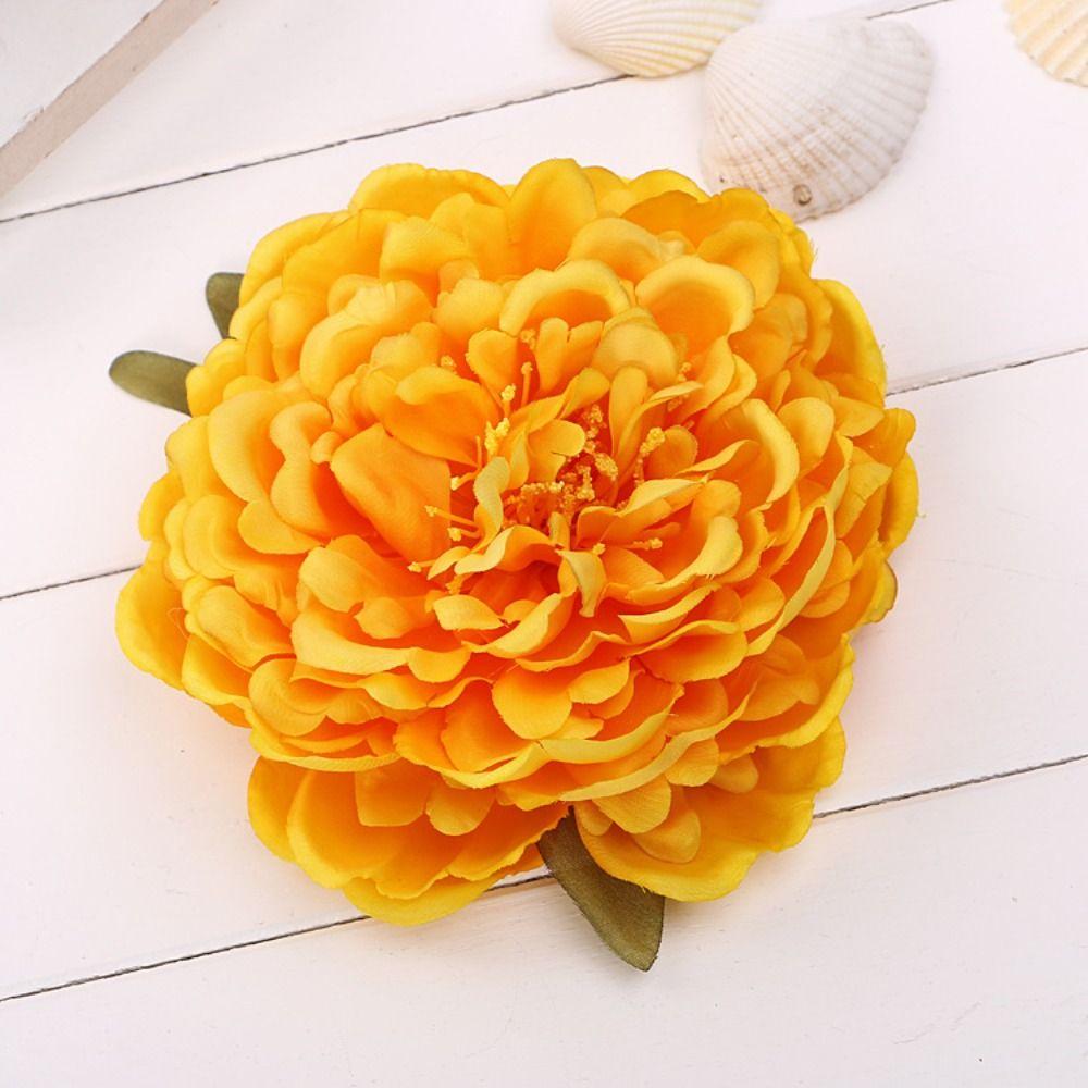 Big Flower Bridal Hair Clips 14cm Flower Hairpin Brooch Artificial Flower Hairpins  Wedding