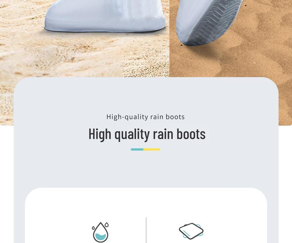 Взрослые водонепроницаемые нескользящие износостойкие многоразовые бахилы