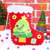 Детская DIY тканевая рождественская сумочка Игрушки Детский сад Творческий Познавательный Ручная работа Мультяшный Рождественский носок Шапка Набор для поделок Игрушка, разработанная для детей