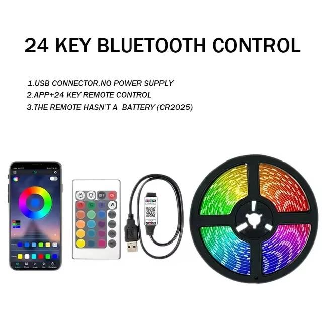 1-30M USB Светодиодная Лента 5050 Bluetooth Wifi Приложение ИК Пульт Управления Светодиодные Огни Для Спальни Гибкая Светодиодная Лента RGB Лента