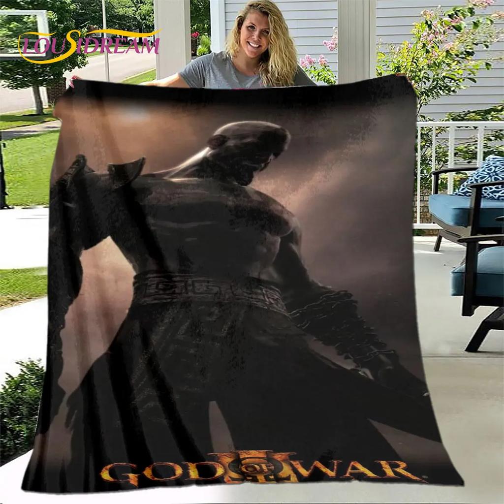 Мягкое плюшевое одеяло God of War для геймеров, фланелевое одеяло, одеяло для гостиной, спальни, кровати, дивана, чехол для пикника Bettdecke