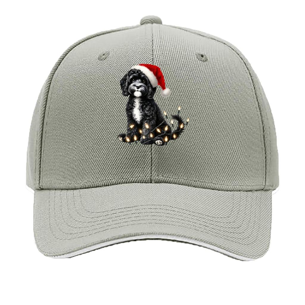 Cavapoo Puppy Christmas Dog Lover Sandwich Baseball Cap Sun Cap Outdoor Workouts Hat