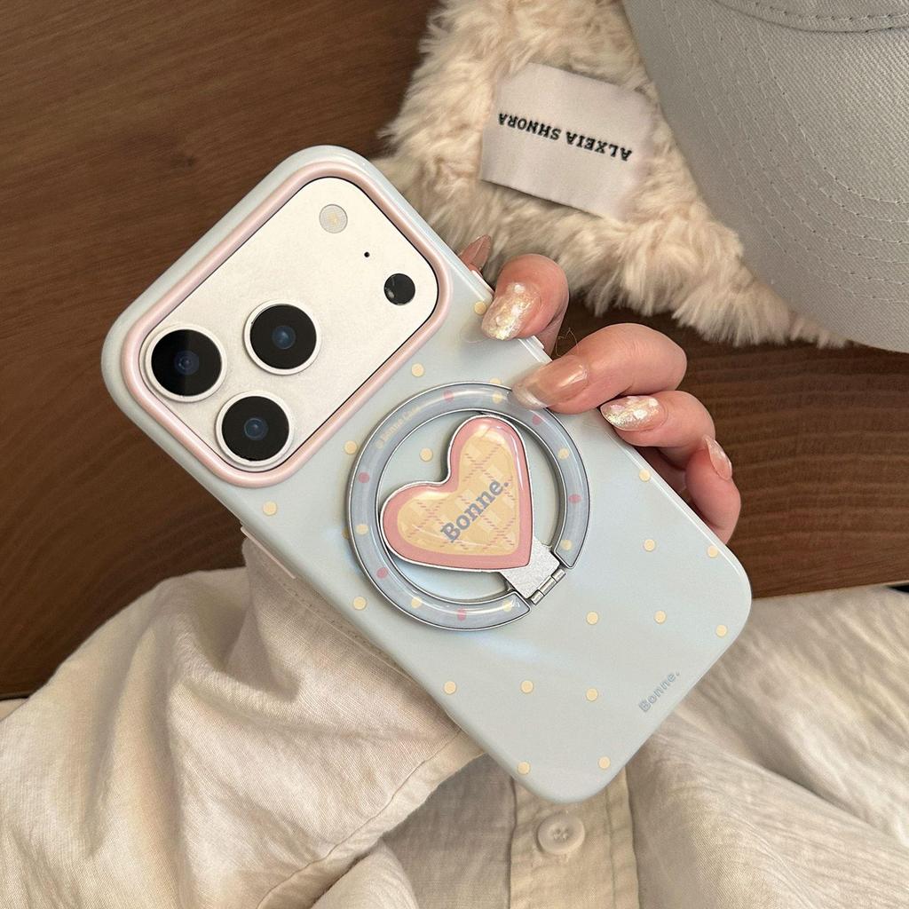 Креативный магнитный чехол для телефона в горошек для iPhone 16, iPhone 17 и iPhone 17 Pro Max
