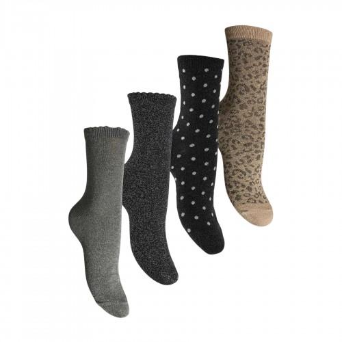 Pieces Womens/Ladies Mixed Ankle Socks (Pack of 4)