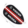 lbrdy0 2PCS Car Styling For Skoda Octavia Rearview Mirror Rain Blade Rubber Eyebrow Water Rainproof Cover A7 Yeti Kodiaq RS Fabia Rapid