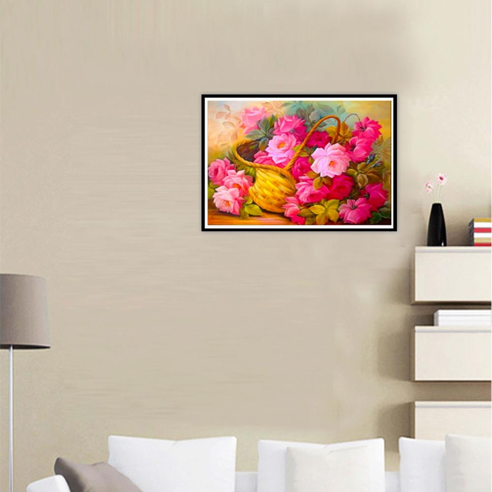 5D Diy круглые алмазные цветы вышивка крестиком Алмазная вышивка мозаика подарки ручной работы и украшения дома поделки