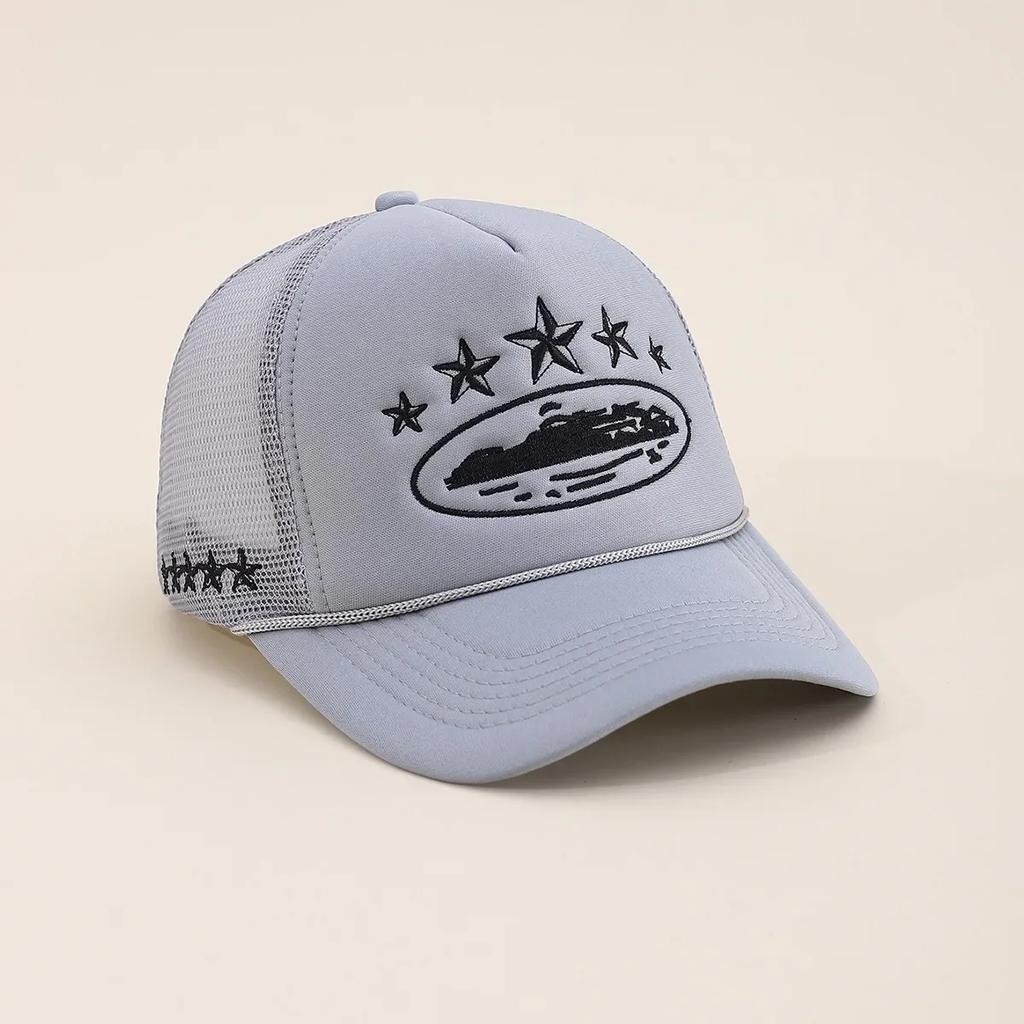 Унисекс Мужские Женские Кепка Вышивка Пятиконечная Звезда Сетчатые Бейсболки Весна Лето На Открытом Воздухе Регулируемые Повседневные Кепки Шляпа от Солнца