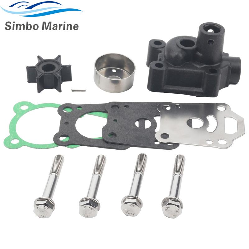 369-87322-0 Outboard Water Pump Impeller Service Kit Compatible with Tohatsu Nissan MF MFS NSF 4 5 6 HP Boat Engine 369-87322-1