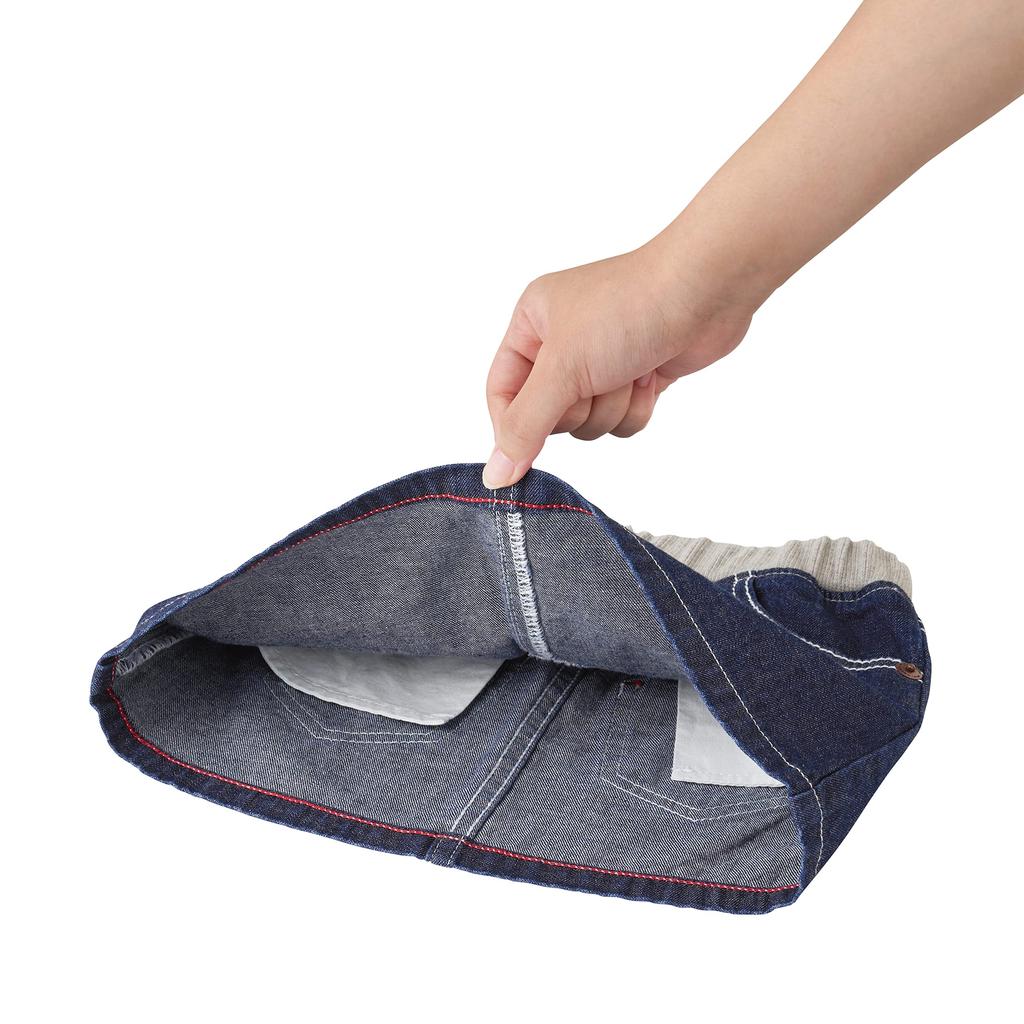 Юбка джинсовая Hickory Logo Simple Girls Baby Kids Clothing S Indigo Blue [MIKI HOUSE] Детская 10-1711-494 (100-110cm)