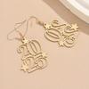 1 пара 2025 новогодних сережек с ажурными цифрами в форме звезд, серьги-крючки в стиле бохо, вечерние, банкетные, висячие серьги из металла для женщин