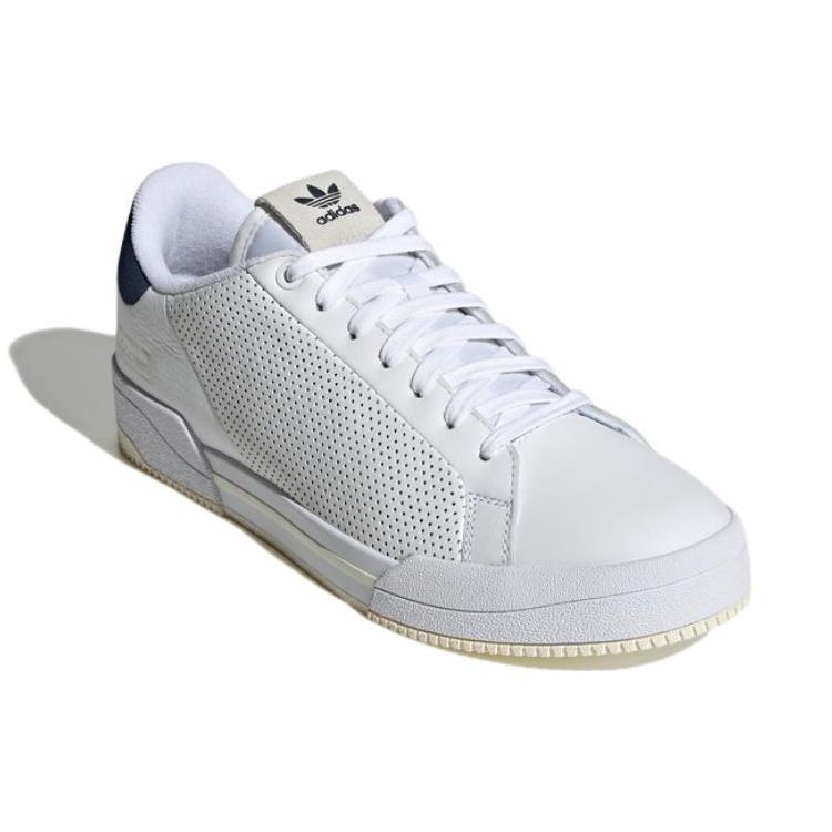 adidas Originals Court Tourino RF Кожаные Повседневные Нескользящие Прочные Низкие Кеды для Скейтбординга Унисекс Белые Синие GX4346