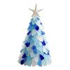 Sea Glass Coastal Beach Holiday Craft Kit DIY Christmas Tree Foam Cone Starfish Topper for Adults Set