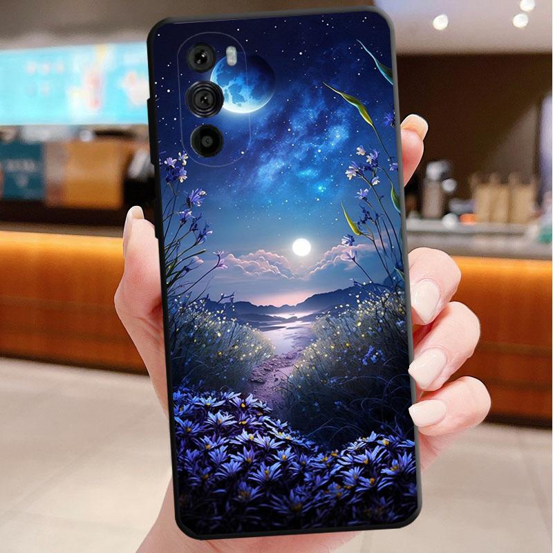 Phone Case For Motorola Edge 50 40 Pro 60 50 40 30 Ultra Neo Fusion Moto G85 G72 G53 G54 G84 G13 G32 Night Butterfly tree